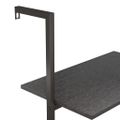 vidaXL Naklonený regál s 5 policami, čierny 64x35x185 cm