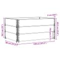 vidaXL Paletové ohrádky 3 ks hnedé 120x80 cm borovicový masív