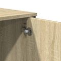 vidaXL Konzolový stolík dub sonoma 100x35x74,5 cm kompozitné drevo
