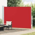 vidaXL Zaťahovacia bočná markíza na terasu 200x300 cm červená