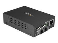 Ethernet Over Fiber (MCMGBSCSM10) - Konvertor médií s optickými vláknami - 1GbE - cez vláknovú optiku - 1000Base-LX, 100Base-TX, 1000Base-T - RJ-45 / jednoduchý režim SC - až 10 km - 1310 nm