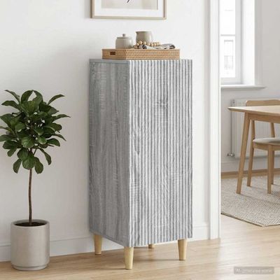 vidaXL Servírovacia skriňa Sivá sonoma 33 x 34,5 x 90 cm