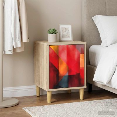 vidaXL Nočný stolík HEESCH Dub sonoma 36 x 33 x 50 cm Kompozitné drevo