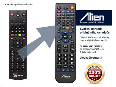 Diaľkový ovládač ALIEN TeleSystem TS6820