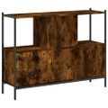 vidaXL Knižnica dymový dub 102x28x77,5 cm kompozitné drevo