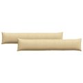 vidaXL Vankúše na pohovku 2 pcs Šedá zelená 200 x 40 cm