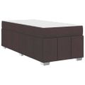 vidaXL Rám postele s matracmi Tmavohnedá 90 x 200 cm látka