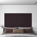 vidaXL Nástenné panely 12 ks fialové 60x15 cm látkové 1,08 m²