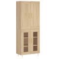 vidaXL Vysoká skrinka dub sonoma 69,5x34x180 cm spracované drevo