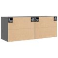 vidaXL Nástenné skrinky 2 ks 45x30x35 cm masívne borovicové drevo