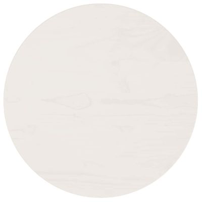 vidaXL Stolová doska biela Ø40x2,5 cm masívna borovica