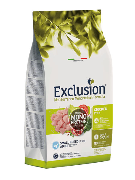 EXCLUSION NGACS02 ADULT SMALL BREEDS granule pre psov - kuracie, 2kg