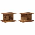 vidaXL Nočný stolík 2 ks Staré drevo 40 x 30 x 25 cm Kompozitné drevo
