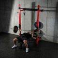Multifunkčný skladací posilňovací stojan - Power Rack HMS KLT34 červený