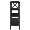 vidaXL Konzolový stôl Čierny dub 180 x 29 x 76,5 cm kov PB