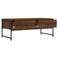 vidaXL Konferenčný stolík hnedý dub 101x49x39,5 cm kompozitné drevo