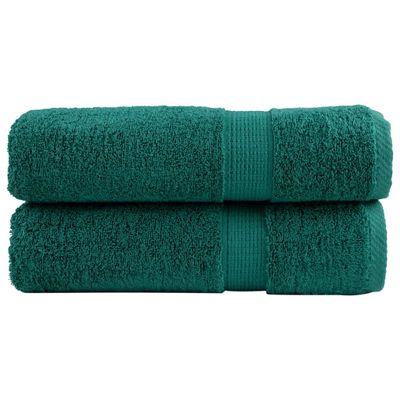 vidaXL Prémiové osušky SOLUND 2 ks zelené 70x140 cm 600 g/m2