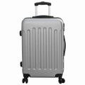 vidaXL Kufor so zámkom 3 ks Strieborná 50 x 31 x 78 cm ABS plast