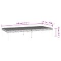 vidaXL 4-dielna záhradná sedacia súprava vankúše tmavosivá polyratan