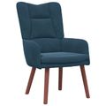 vidaXL kreslo Modrá 63 x 67 x 94 cm Zamat