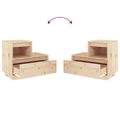 vidaXL Nočné stolíky 2 ks 60x34x51 cm masívne borovicové drevo