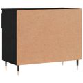 vidaXL Botník čierny 70x36x60 cm spracované drevo