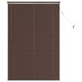 vidaXL Žalúzia Tmavohnedá s Vzorom 150 x 80 cm 25 mm PVC