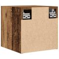 vidaXL Nástenná TV skrinky 2 ks staré drevo 30,5x30x30 cm