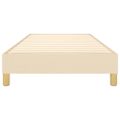 vidaXL Posteľný rám s boxspringom krémová 100x200 cm látka