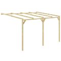 vidaXL Pergola k stene domu 4x3x2,1 m, drevo