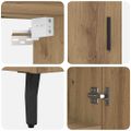 vidaXL Highboard 2 ks Remeselný dub 69,5 x 34 x 180 cm