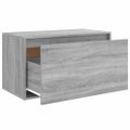 vidaXL Lavica do chodby 80x40x45 cm sivý dub sonoma spracované drevo