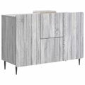 vidaXL Servírovacia skriňa so zásuvkou Sivá sonoma 89 x 34,5 x 62 cm