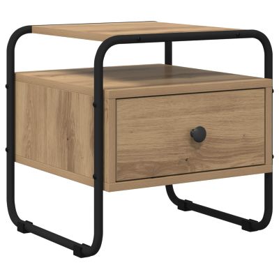 vidaXL Nočný stolík Dub artisan Kompozitné drevo