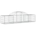 vidaXL Oblúkový gabionový kôš 200x50x40/60 cm pozinkované železo