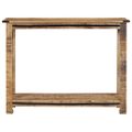 vidaXL Konzolový stolík 100x35x75 cm masívne mangovníkové drevo