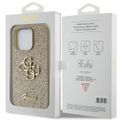 Puzdro Guess pre iPhone 15 Pro 6,1" GUHCP15LHG4SGD zlatá HC Fixed Glitter Big 4G