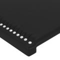 vidaXL Čelo postele s LED čierne 80x5x118/128 cm umelá koža