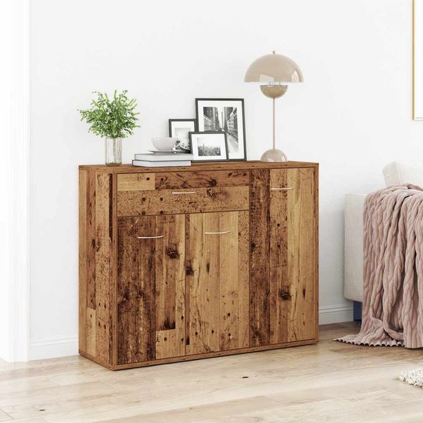 VidaXL Príborník Old Wood 88x30x70 cm Engineered Wood
