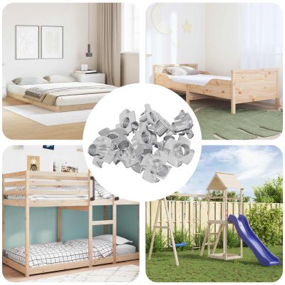vidaXL Prúdová T-matica 7200 pcs Strieborná M6 mm Oceľ
