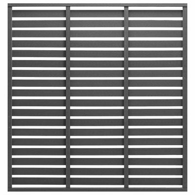 vidaXL Plotový panel, WPC 180x180 cm, sivý