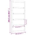 vidaXL Dvere do stodoly biele 100x1,8x204,5 cm masívna borovica