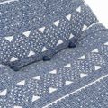 vidaXL Sedací vak, indigovo modrý, látka, patchwork