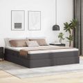 vidaXL Postel s úložným prostorem a matrací Sivá 180 x 200 cm