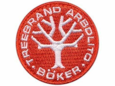 Böker Manufaktur 090006 červená prešívaná záplata