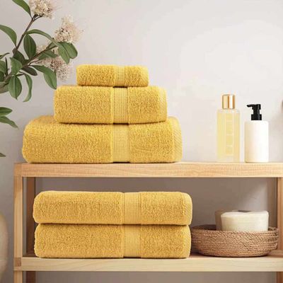 vidaXL Uterák pre hostí SOLUND 2 pcs Zlatá 15 x 21 cm 550 gsm