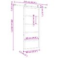 vidaXL Posuvné dvere 80 x 208 cm Borovicový masív Prírodná