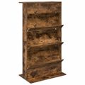 vidaXL Regál na časopisy Dymová dub 70 x 41 x 126 cm Kompozitné drevo
