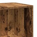 vidaXL rohová skrinka Old Wood 33x33x165 cm Engineered Wood