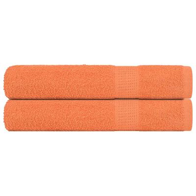 vidaXL Saunové osušky FROGN 2 ks oranžové 80x200 cm 360 g/m²